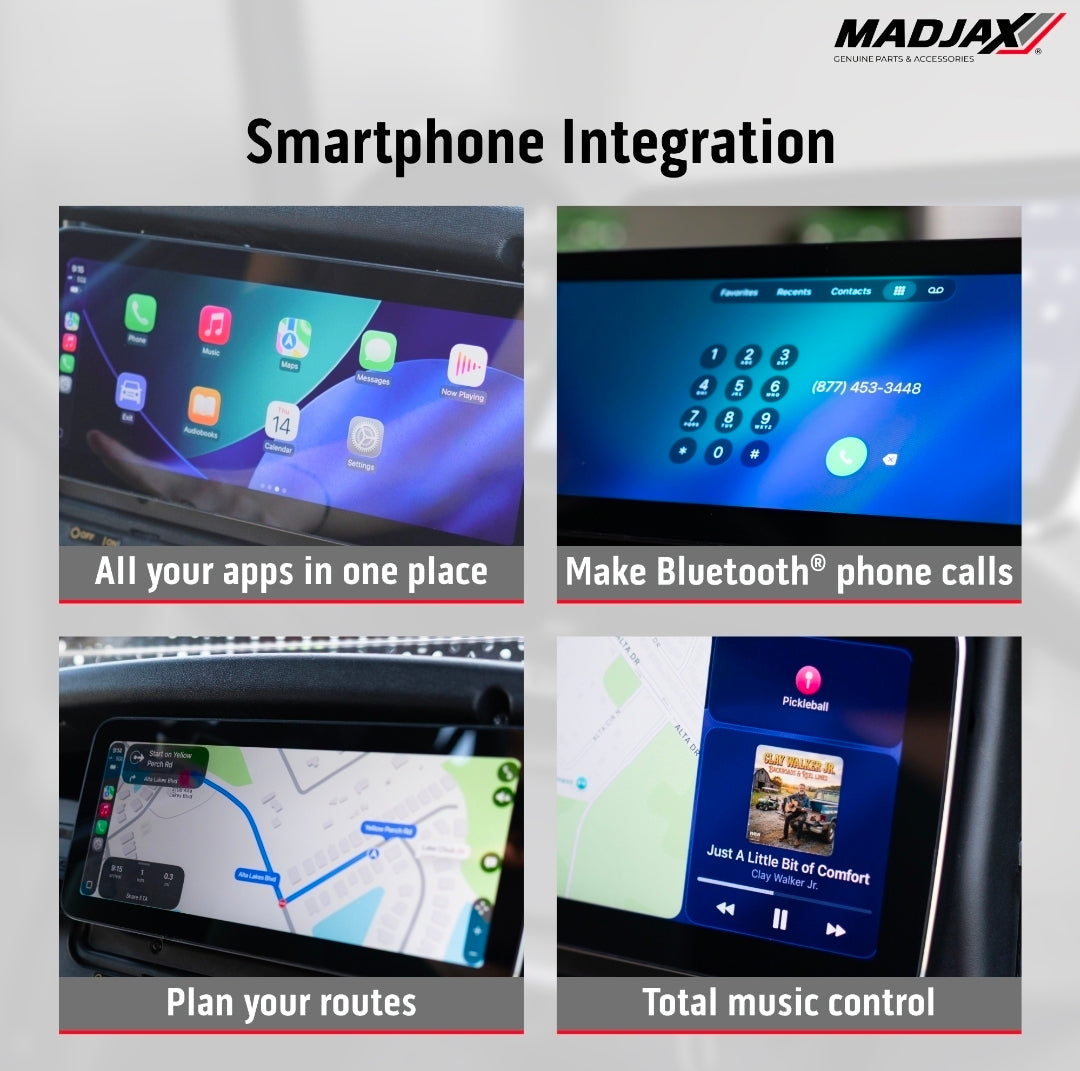 MadJax® Kinect™ Display Screen Kit for A/C motor Club Car Precedent/Tempo/Onward Bolt Battery and Navitas TAC2