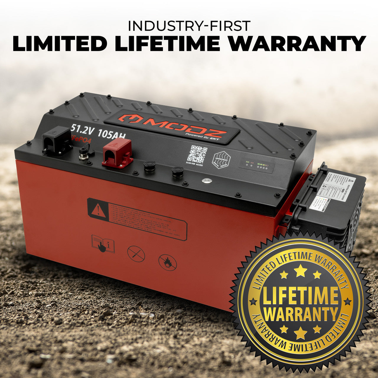 MODZ® 51.2V 105Ah Slim Lithium Battery Bundle