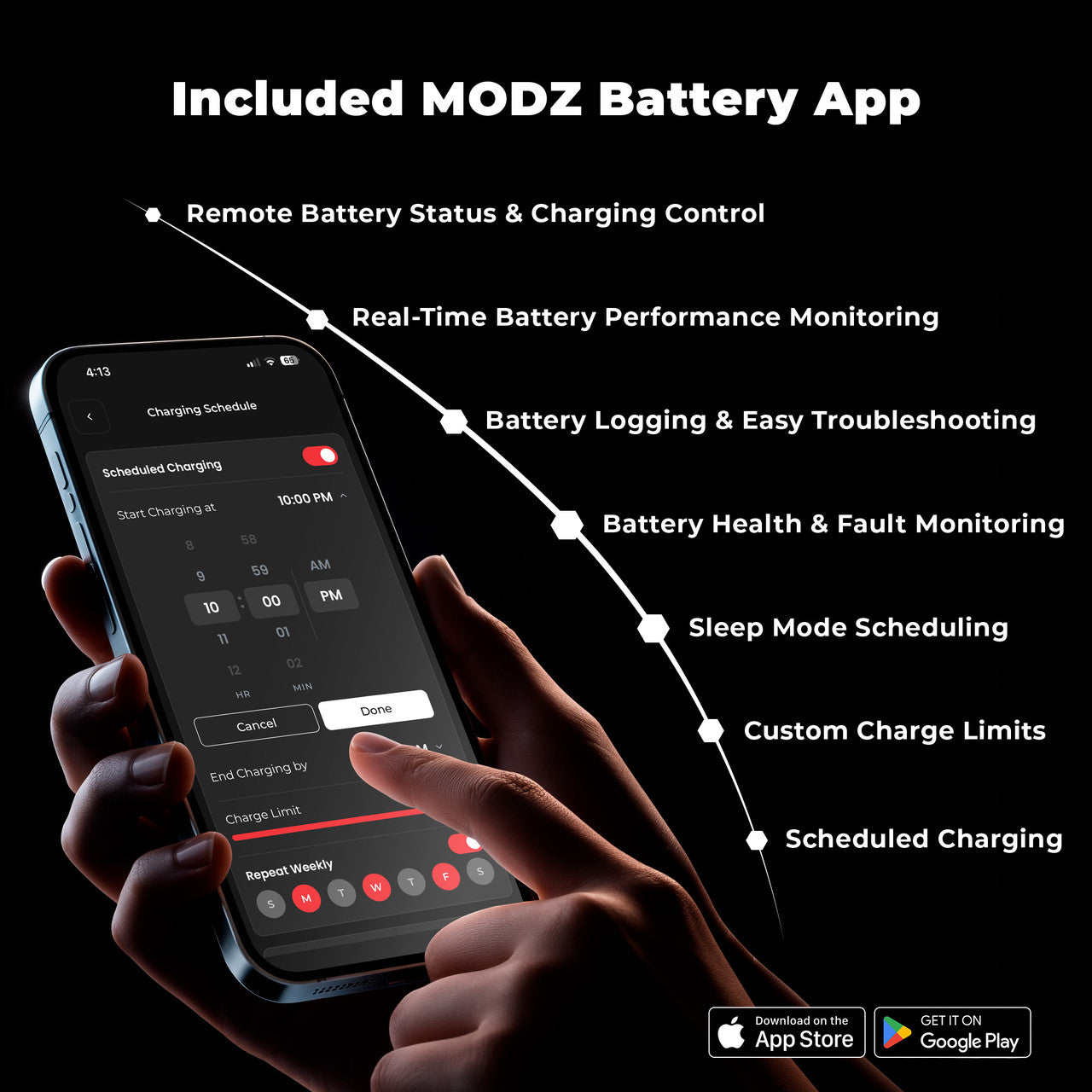 MODZ® 51.2V 105Ah Slim Lithium Battery Bundle