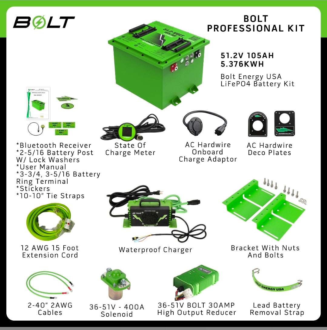 Bolt Lithium 51v105ah Square Kit