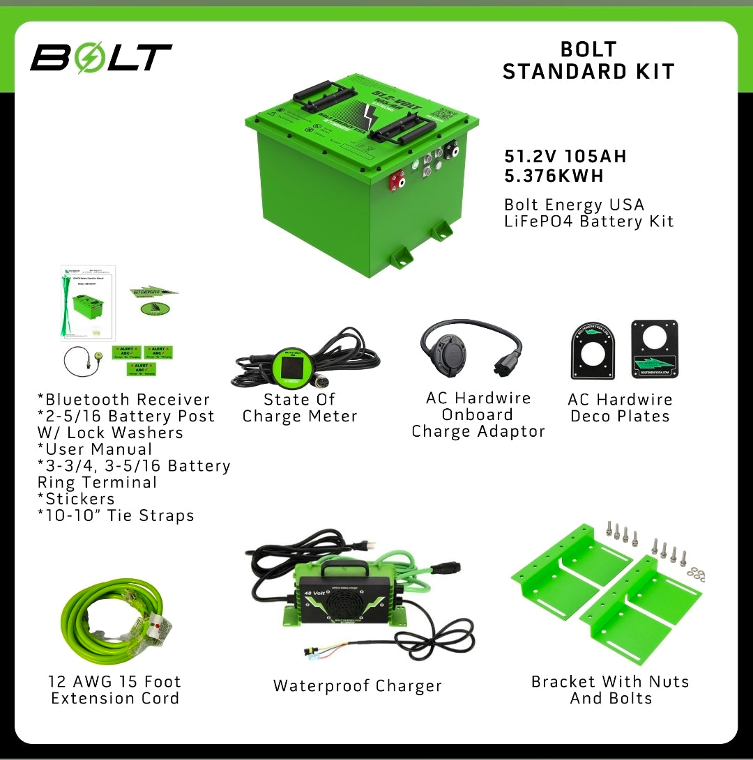 Bolt Lithium 51v105ah Square Kit
